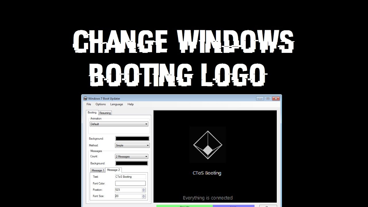 change windows logo on startup